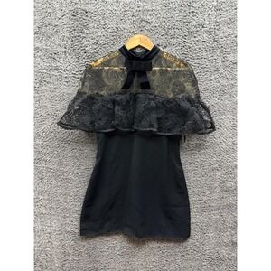 size 8 mini dress Ivory Button Down Denim Mini Dress with Belt